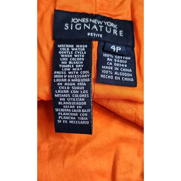 Jones New York Signature Skirt Petite Sz 4P Summer Floral Pleated Ruffles - Picture 5 of 5